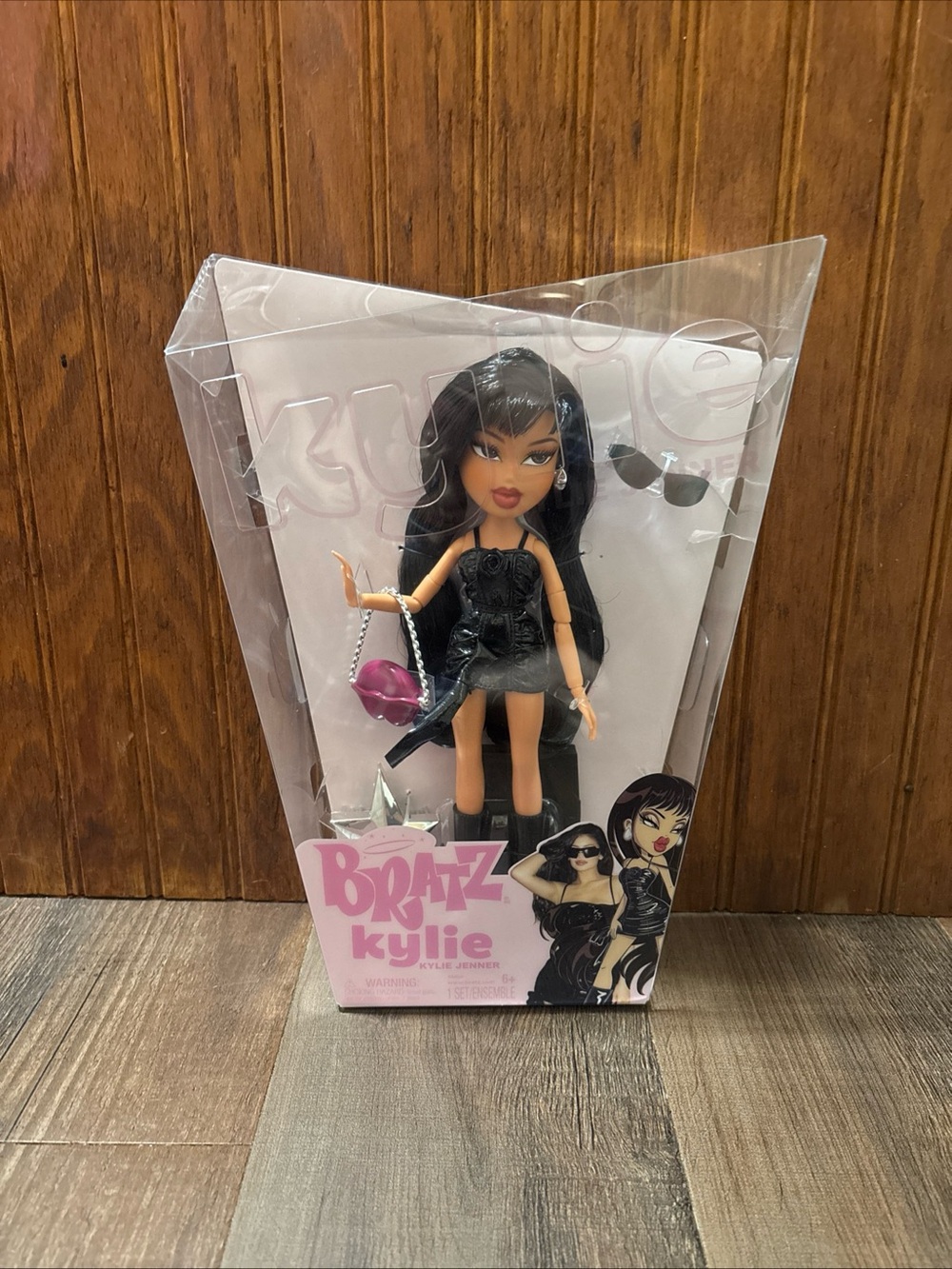 Bratz Kylie Doll in Black Dress with Pink Purse